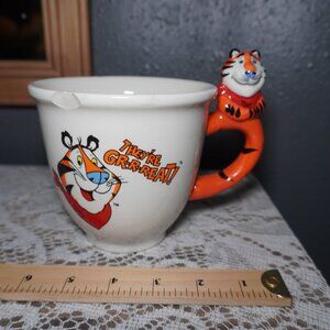 Tony the Tiger Coffee Mug Cup/Cereal Bowl 2001 THEYRE GREAT Kellogg Collectible